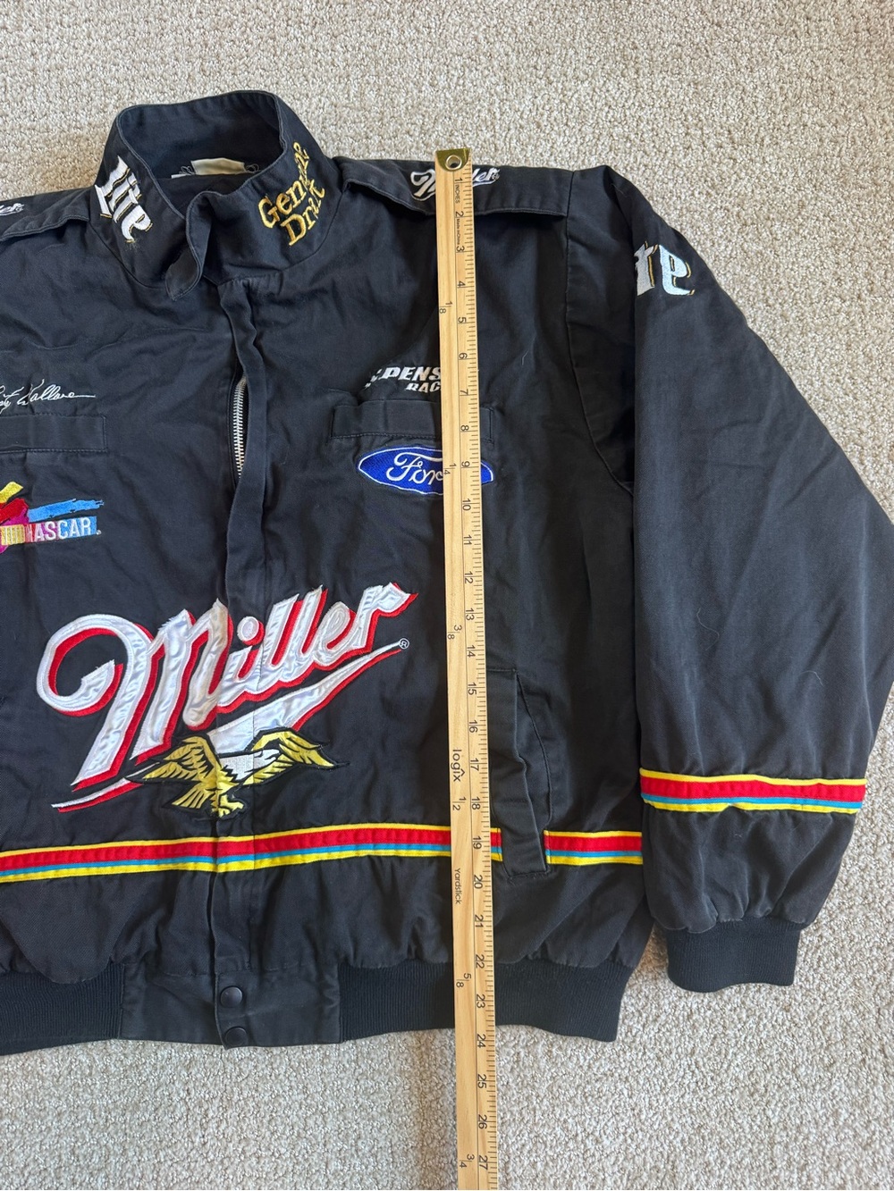 Vintage Nascar Rusty Wallace Miller Racing Jacket - Picture 6 of 10